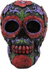 Ebros Black Day of The Dead Floral Blooms Sugar Skull Figurine DOD Skulls Statue 6" Long As Halloween Ossuary Macabre Decor Collectible (Summer Re...