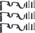 Ycolnaefllr Set of 3 Oil Rubbed Bronze Double Rod Holders Heavy Duty Double Curtain Rod Brackets Double Curtain Rod Hanging Brackets for 1 and 0.7...