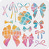 12 Styles Bowknot Stencil Bow Ribbon Stencil 11.8×11.8inch Bow Tie Template Durable Flexible PET Bow Painting Stencil Fantastic Decoration DIY Car...