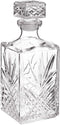 Bormioli Rocco Selecta Collection Whiskey Decanter – Sophisticated 33.75oz Diamond Decanter With Starburst Detailing – For Whiskey, Bourbon, Scotc...