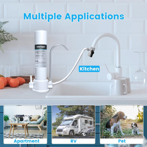 ACF Replacement Filter Compatible with F8/F9 Countertop Water Filter?6-12 Months Lifetime, F8/F9 ACF...