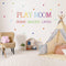 Playroom Wall Decor Kids Playroom Wall Decals Share Imagine Laugh DIY Wall Stickers for Nursery Playroom Decoration (Crazy Orange)...