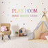 Playroom Wall Decor Kids Playroom Wall Decals Share Imagine Laugh DIY Wall Stickers for Nursery Playroom Decoration (Crazy Orange)...