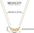 MEVECCO Gold Angel Wings Pendant Necklace,18K Gold Filled Cute Tiny Guardian Angel Charm Necklace,Dainty Simple Minimalist Necklace for Women...