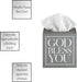 Creative Brands Faithworks - God Bless You Wooden Tissue Box Cover, Small, Grey...