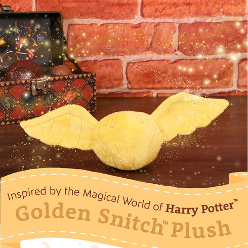 KIDS PREFERRED Harry Potter Golden Snitch Plush Stuffed Animal a Soft Golden Ball with Detailed Embroidered Wings for Babies, Toddlers, and Kids 3...