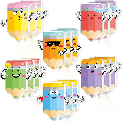 540 Sheets Pencil Sticky Notes Cute Self Sticky Notepads Funny Sticky Adhesive Memo Pads for Kids Students Classroom School Office Gifts Supplies,...