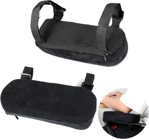 Memory Foam Chair Armrest Pads, 1 Pair Office Chair Arm Pads, Gaming Chair Arm Rest Pillows, Desk Chair Elbow Support Cushions for Offices, Study ...