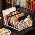 JessLab Eyeshadow Palette Makeup Organizer, Acrylic 7-Section Divided Make up Organizers and storage for Bathroom Vanity Countertop, Transparent, ...