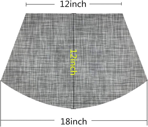 Wedge Placemats Set of 4 Vinyl Placemats for Round Tables Woven Non-Slip Heat-Resistant Easy to Clean Wipeable Washable Dinner Table Mats?Gray?...