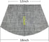 Wedge Placemats Set of 4 Vinyl Placemats for Round Tables Woven Non-Slip Heat-Resistant Easy to Clean Wipeable Washable Dinner Table Mats?Gray?...
