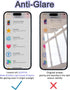 2 Pack Matte Anti-Blue Light Eye Protection Screen Protector for iPhone 14 Pro, Anti-Glare Blue-Light Blocking Tempered Glass Film 6.1", Scratch R...