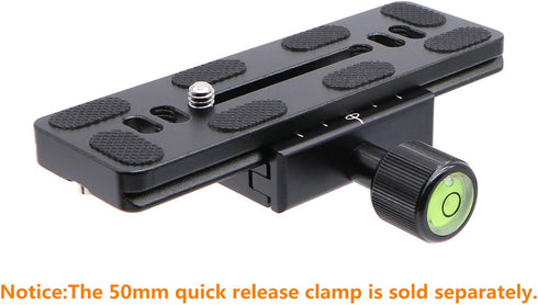 PU-120 120mm Universal Quick Release QR Plate with D-Ring Screw for Tripod Monopod Ball Head DSLR Camera, Arca-Swiss Compatible...