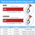 Dog Leash, Braided Rope Traction – Walking Training Lead for Medium/Large Dogs ((1/2") - 2FT, Red)...