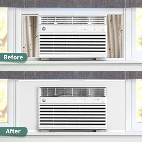 Window Air Conditioner, Side Insulated Foam Panel, Summer/Winter Heat and Draft Insulation 03EVA002WHITE, One Piece Full Surround Insulation Panel...