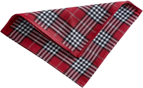 RDS HANKYTEX Men's Handkerchiefs 100% Cotton Checker Pattern 6 Pieces …...