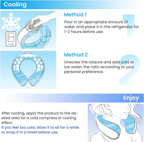 samply Ice Pack Wrap for Neck and Shoulders, Cold Packs for Injuries, Swelling and Pain Relief, Wearable Neck Cooling Towels for Reusable Cold Com...