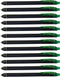 Pentel EnerGel Kuro Liquid Gel Pen, (0.7mm) Medium line, Green Ink, 12 Pack (BL437R1-D)...