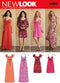 Simplicity New Look Pattern 6096 Misses Dresses with Length and Sleeve Variations Sizes 4-6-8-10-12-14-16...