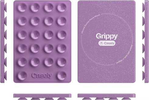 Casely Grippy Lavender Waves MagSafe Compatible Cell Phone Mount Silicone Suction Cup Sticky Phone Holder and Stand...