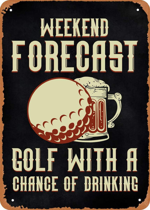 Golf Funny Golf Player Pun Wall Art 12"x 8" Metal Tin Retro Vintage Sign...