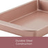 Farberware Baking Nonstick Cake Pan, Rectangle, 9 Inch x 13 Inch, Red Rose Gold...