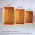 Handmade Rectangle Wicker Fruit Box Rattan Tray Magazine Organizer and Small Objects Container Serving Basket (Medium)...
