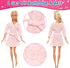 Barwa 8 Sets Doll Clothes Hooded Sports Suit Casual Outfits Tops and Pants Doll Pajamas for 11.5 inch Girls Doll...