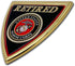 Elektroplate Officially Licensed Retired Marines Shield Chrome All Metal Emblem for Cars, Trucks, and All Auto | Universal Fit at 3.0" x 2.9" | We...