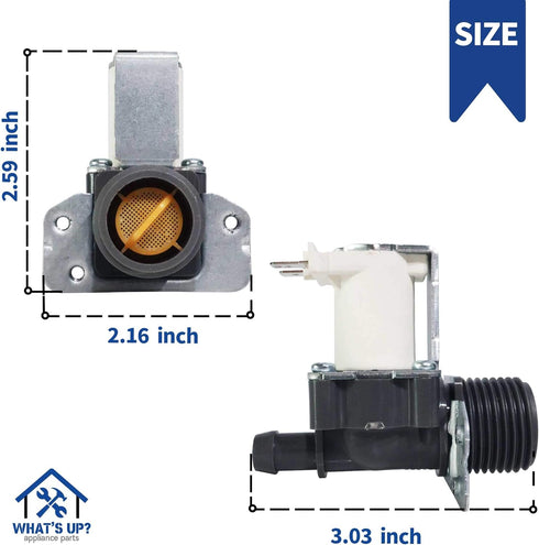 What's Up? 5220FR2006H Washing Machine Valve for LG Washers Replaces PS3527427 1268123 5220FR2006L 5220FR2006Q AP4441935