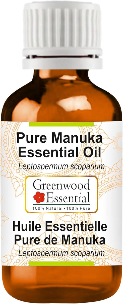 Pure Manuka Essential Oil (Leptospermum scoparium) Steam Distilled 15ml (0.50 oz)...