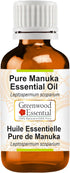 Pure Manuka Essential Oil (Leptospermum scoparium) Steam Distilled 15ml (0.50 oz)...