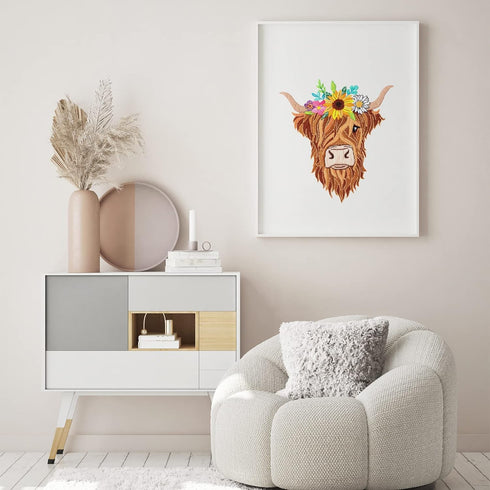 Louise Maelys Animal Embroidery Kits for Beginners with Highland cow pattern,Adults Starter Cross Stitch Kit DIY Needlepoint Kits......