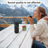 TXEsign Silicone Case Compatible with Anker Soundcore 2 Portable Bluetooth Speaker, Protective Travel Case Cover with Handle and Carabiner for Ank...