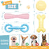 4 Pack Rubber Chew Toys for Puppies 2-8 Months Soft Teething Toys for Puppies Small Dog Teething Balls Bone Rings Puppy Teethers Interactive Dog T...