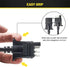 Oyviny 4 Way Flat Trailer Extension Coiled Cable 3 Feet Stretchable 18AWG Vehicle-Side and Trailer-Side 4-Pin Trailer Wiring Harness Pure Copper W...