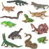 12PCS Mini Amphibians Set,Reptiles Animals Rainforest Wildlife Toy Set Lizard,Tortoise,Snake,Iguana,Tree Frog,Crocodile,Chameleon,Party Favor for ...