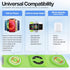 3-in-1 Foldable Magnetic Wireless Charger Keychain, 15W Travel Fast Charger Phone 15/14/13/12 Pro/Max/Plus, Watch, AirPods, Samsung Galaxy/Note, C...