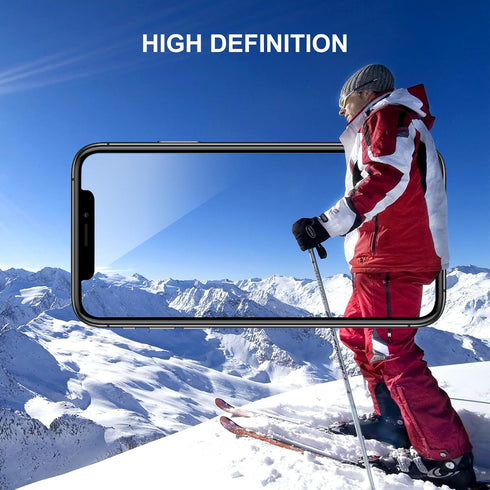 SIBEITU 3 Pack Screen Protector for iPhone 12 with 3 Pack Camera Lens Tempered Glass Protector, 6.1 Inch HD Clear Tempered Glass Film 9H Hardness ...