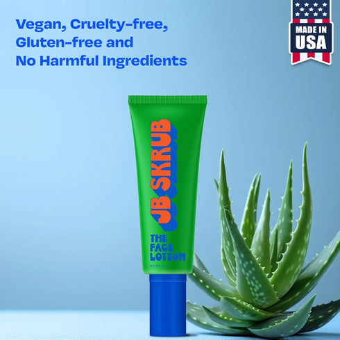 The Face Lotion - Hydrating Skin Care for Kids and Teens, Acne Face Moisturizer, Fast-Absorbing & Oil-Control, Blue Light Protection, Vegan & Crue...