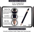 Pack of 5 Rubberized Comfort Soft Touch 2 in 1 Gel Ink Pen Capacitive Stylus Tip, Premium Metal Medium Point, Black Ink, Compatible with Most Touc...