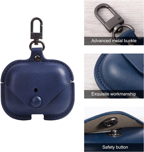 Genuine Leather Case Compatible with AirPods Pro Case 2nd/1st Gen (2023/2022/2019), VOMA Protective Cover for Apple AirPods Pro 2/Pro Wireless Cha...