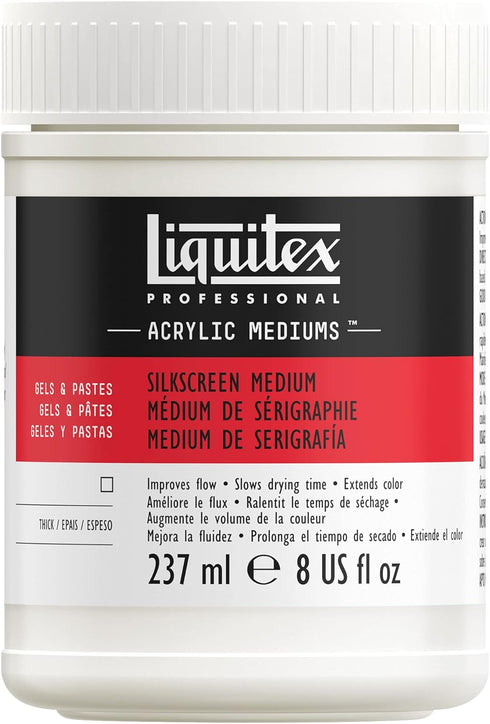 Liquitex Professional Silkscreen Gel Medium, 237ml (8-oz)...