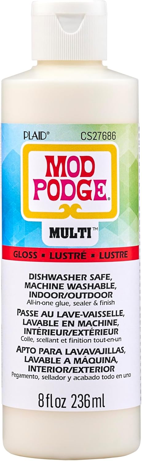 Mod Podge Gloss Multi-Purpose All-in-One Glue, Sealer, and Finish, Perfect for Indoor and Outdoor Arts and Crafts Projects, CS27686...