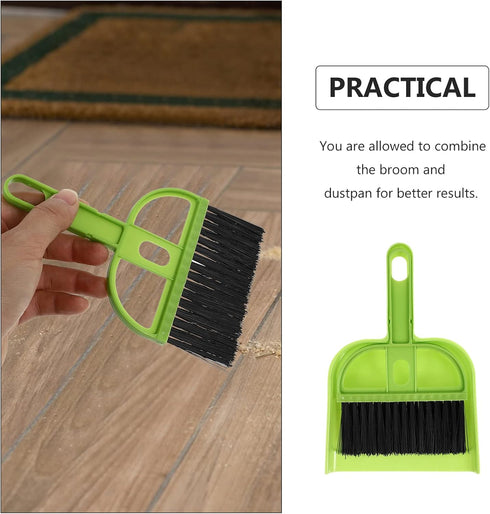 Healifty Cleaning 6 Sets Dustpan Hand Broom and Shovel Small Broom Dustpan Set and Broom Dustpan Set and Brush Set Dust Pan...