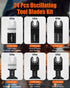 24 Pcs Oscillating Tool Blade, Universal Wood Metal Oscillating Saw Blades, Quick Release Multi Tool Blades Kits Compatible with Dewalt, Milwaukee...