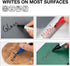 ZEYAR Permanent Markers, Medium Bullet Tip, Aluminum Barrel, Waterproof ink, Quick Dry, Great on Plastic,Wood,Stone,Metal and Glass (4 Black&2 Blu...