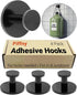 Round Adhesive Hooks for Hanging Towels, Clothes, Keys, and Robes in The Bathroom, Shower, Closet, Kitchen, and on Doors, Cabinets, and Countless ...