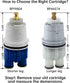 RP19804 Shower Cartridge Replacement for Delta 1300/1400 Series Shower Faucet, Compatible with Delta Monitor Rough-in Valve and Single-Hanlde Trim...