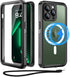 Beeasy for iPhone 13 Pro Waterproof Case (6.1") Compatible with MagSafe - 360 Degree Outdoor Protective Case Magnetic Phone Case, Armored Case Sho...